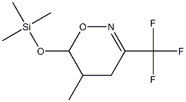 5-メチル-3-(トリフルオロメチル)-6-(トリメチルシロキシ)-5,6-ジヒドロ-4H-1,2-オキサジン 化学構造式
