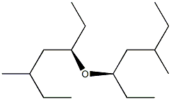 (-)-[(R)-2-メチルブチル]プロピルエーテル 化学構造式