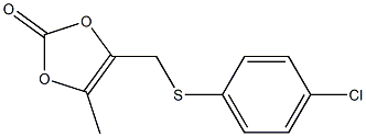 4-[[(4-Chlorophenyl)thio]methyl]-5-methyl-1,3-dioxol-2-one Structure