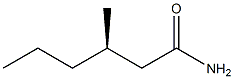 [R,(+)]-3-メチルヘキサンアミド 化学構造式