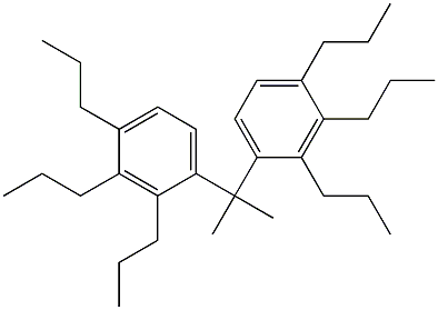 4,4'-Isopropylidenebis(1,2,3-tripropylbenzene) 结构式