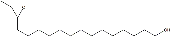 15,16-Epoxyheptadecan-1-ol,,结构式