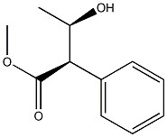 (2R,3R)-2-Phenyl-3-hydroxybutyric acid methyl ester Structure