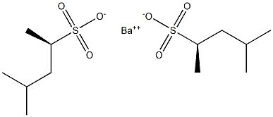 Bis[[R,(+)]-4-methyl-2-pentanesulfonic acid] barium salt Structure