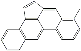 1,2-ジヒドロ-8-メチルベンゾ[e]アセアントリレン 化学構造式