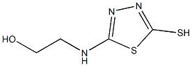 2-(5-メルカプト-1,3,4-チアジアゾール-2-イルアミノ)エタノール 化学構造式