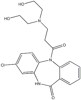 8-Chloro-5-[3-[N,N-bis(2-hydroxyethyl)amino]propanoyl]-5,10-dihydro-11H-dibenzo[b,e][1,4]diazepin-11-one Structure