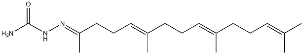 1-(1,5,9,13-テトラメチル-4,8,12-テトラデカトリエニリデン)セミカルバジド 化学構造式