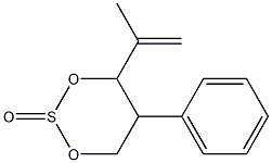 4-(1-メチルビニル)-5-フェニル-1,3,2-ジオキサチアン2-オキシド 化学構造式