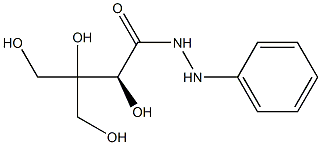 [S,(-)]-2,3,4-Trihydroxy-3-(hydroxymethyl)butyric acid N'-phenyl hydrazide Structure