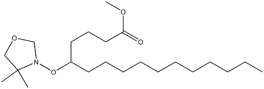 5-(4,4-Dimethyloxazolidin-3-yloxy)palmitic acid methyl ester,,结构式