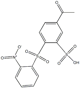 5-Acetyl-2-[(2-nitrophenyl)sulfonyl]benzenesulfonic acid Structure