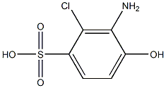 3-Amino-2-chloro-4-hydroxybenzenesulfonic acid,,结构式