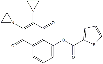 2,3-Bis(1-aziridinyl)-5-(2-thienylcarbonyloxy)-1,4-naphthoquinone Structure