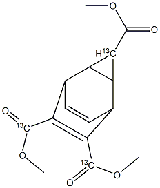  6,7-Bis(methoxycarbonyl)-(3-13C)tricyclo[3.2.2.02,4]nona-6,8-diene-3-(13C)carboxylic acid methyl ester