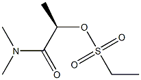 [R,(+)]-2-[(Ethylsulfonyl)oxy]-N,N-dimethylpropionamide Struktur