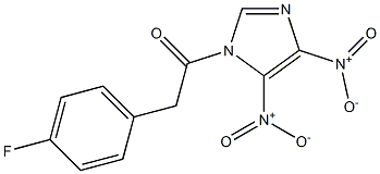 4,5-Dinitro-1-[2-(4-fluorophenyl)-1-oxoethyl]-1H-imidazole,,结构式