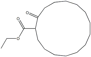 2-Oxocyclopentadecanecarboxylic acid ethyl ester,,结构式