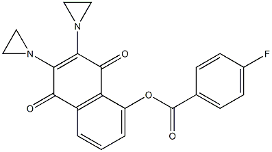 2,3-Bis(1-aziridinyl)-5-(4-fluorobenzoyloxy)-1,4-naphthoquinone