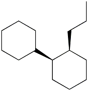 (1R,2S)-2-Propyl-1,1'-bicyclohexane Struktur