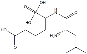 5-(L-Leucylamino)-5-phosphonovaleric acid 结构式