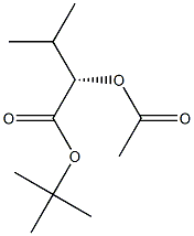 [S,(-)]-2-Acetyloxy-3-methylbutyric acid tert-butyl ester Structure