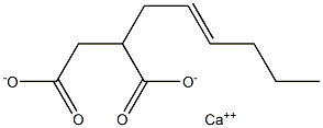 2-(2-Hexenyl)succinic acid calcium salt 结构式