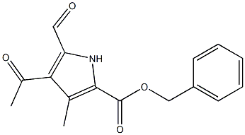4-Acetyl-5-formyl-3-methyl-1H-pyrrole-2-carboxylic acid benzyl ester