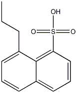 8-Propyl-1-naphthalenesulfonic acid 结构式