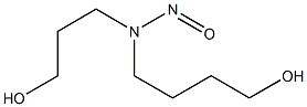 4-[N-(3-Hydroxypropyl)-N-nitrosoamino]-1-butanol Structure