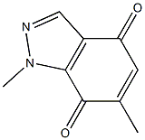 1,6-Dimethyl-1H-indazole-4,7-dione 结构式