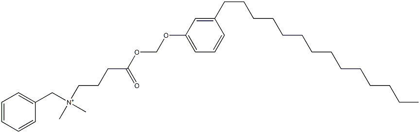 N,N-Dimethyl-N-benzyl-N-[3-[[(3-tetradecylphenyloxy)methyl]oxycarbonyl]propyl]aminium|