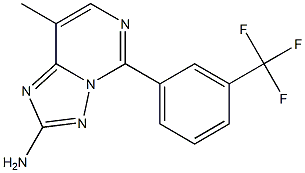 2-Amino-5-[3-trifluoromethylphenyl]-8-methyl[1,2,4]triazolo[1,5-c]pyrimidine