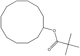 Cyclododecanol 2,2-dimethylpropanoate Structure