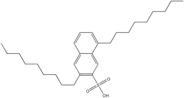 3,8-Dinonyl-2-naphthalenesulfonic acid 结构式