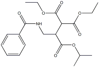 2-[1-(Isopropyloxycarbonyl)-2-(benzoylamino)ethyl]malonic acid diethyl ester Struktur