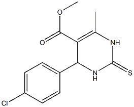 6-Methyl-4-(4-chlorophenyl)-2-thioxo-1,2,3,4-tetrahydropyrimidine-5-carboxylic acid methyl ester