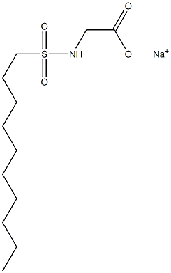 N-Decylsulfonylglycine sodium salt Structure