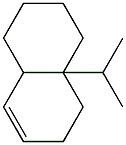 1,2,3,4,4a,5,6,8a-Octahydro-4a-isopropylnaphthalene Struktur