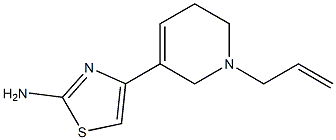 2-Amino-4-[(1-(2-propenyl)-1,2,5,6-tetrahydropyridin)-3-yl]thiazole,,结构式