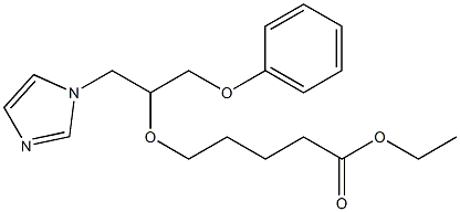 5-[2-(1H-Imidazol-1-yl)-1-(phenoxymethyl)ethoxy]valeric acid ethyl ester,,结构式