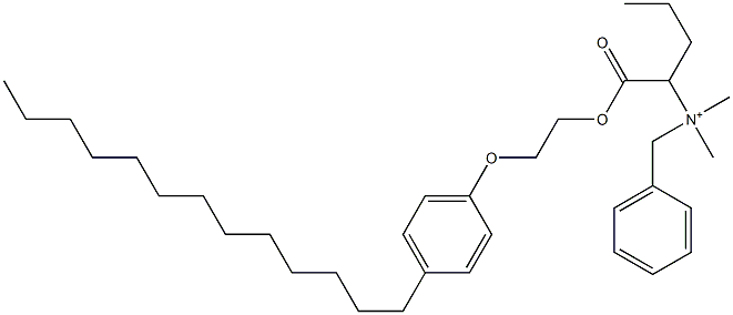 N,N-Dimethyl-N-benzyl-N-[1-[[2-(4-tridecylphenyloxy)ethyl]oxycarbonyl]butyl]aminium