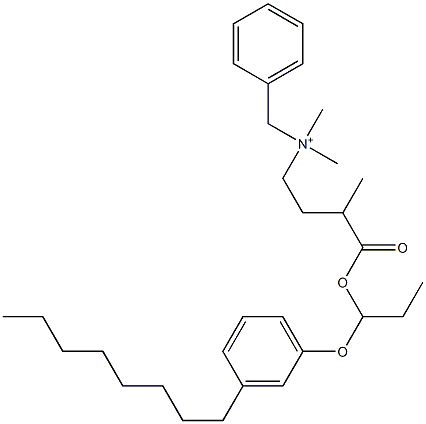 N,N-Dimethyl-N-benzyl-N-[3-[[1-(3-octylphenyloxy)propyl]oxycarbonyl]butyl]aminium