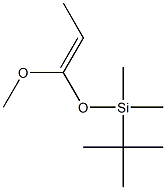 (E)-1-(tert-Butyldimethylsilyloxy)-1-methoxy-1-propene,,结构式