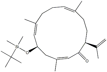 (2E,5R,6E,10E,14S)-14-(1-Methylethenyl)-3,7,11-trimethyl-5-[(tert-butyldimethylsilyl)oxy]cyclotetradeca-2,6,10-trien-1-one