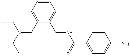 p-Amino-N-[o-[(diethylamino)methyl]benzyl]benzamide,,结构式