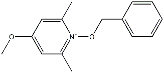 4-メトキシ-2,6-ジメチル-1-(ベンジルオキシ)ピリジニウム 化学構造式