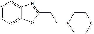 2-[2-モルホリノエチル]ベンゾオキサゾール 化学構造式