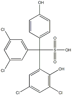 (3,5-Dichlorophenyl)(3,5-dichloro-2-hydroxyphenyl)(4-hydroxyphenyl)methanesulfonic acid