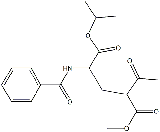 2-Acetyl-4-(benzoylamino)pentanedioic acid 1-methyl 5-isopropyl ester Structure